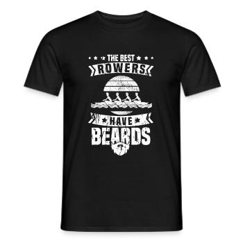 Rowing Rowing Rowing Boat Rowing - Men's T-Shirt - black - Front - AI Model Male 178 light (178cm)