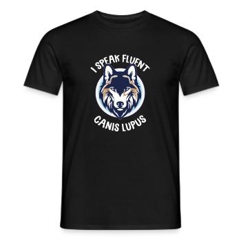 Wolf - Men's T-Shirt - black - Front - AI Model Male 178 light (178cm)
