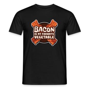 Bacon Speck Frühstück - Männer T-Shirt - Schwarz - Vorne - AI Model Male 178 light (178cm)