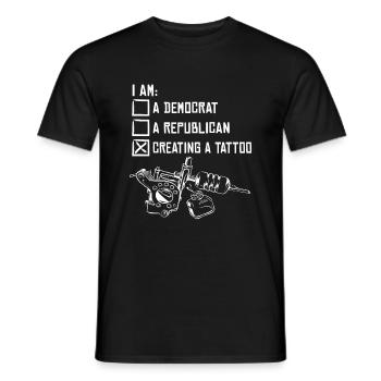 Tattoo Tattoo Art Tattoo Artist - Men's T-Shirt - black - Front - AI Model Male 178 light (178cm)