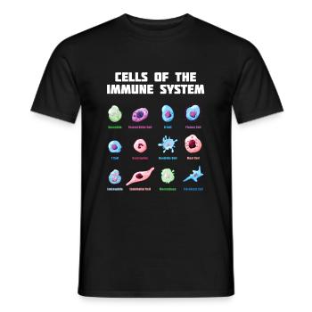 Biologiste scientifique en biologie - T-shirt homme - noir - Devant - AI Model Male 178 light (178cm)