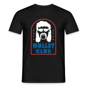 Mullet - Men's T-Shirt - black - Front - AI Model Male 178 light (178cm)