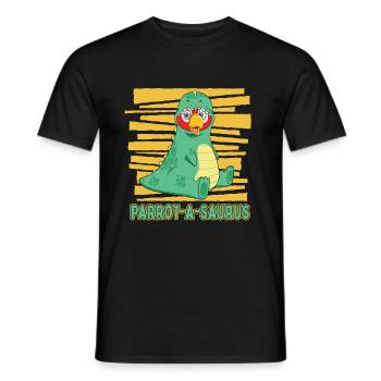 Perroquet - T-shirt homme - noir - Devant - AI Model Male 178 light (178cm)