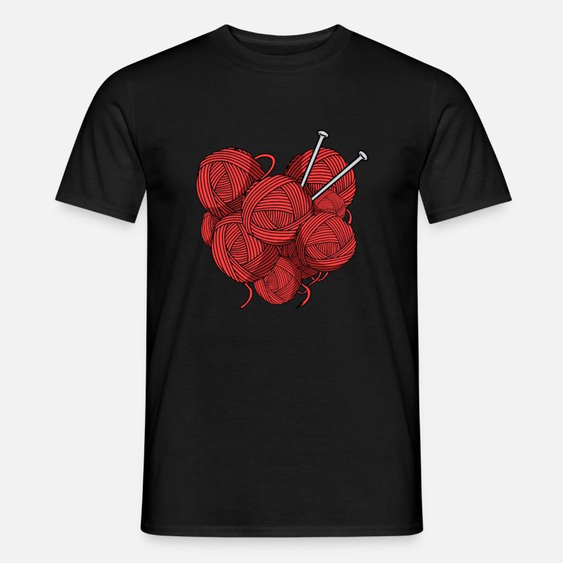 Stricken - Männer T-Shirt - Schwarz