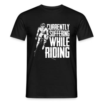 Road Bike Bicycle Road Cyclist Cycling Cyclist - Men's T-Shirt - black - Front - AI Model Male 178 light (178cm)