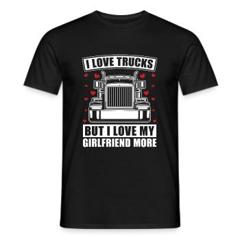 Truck Driver Truck Driver Truck Driver Trucker - Men's T-Shirt - black - Front - AI Model Male 178 light (178cm)