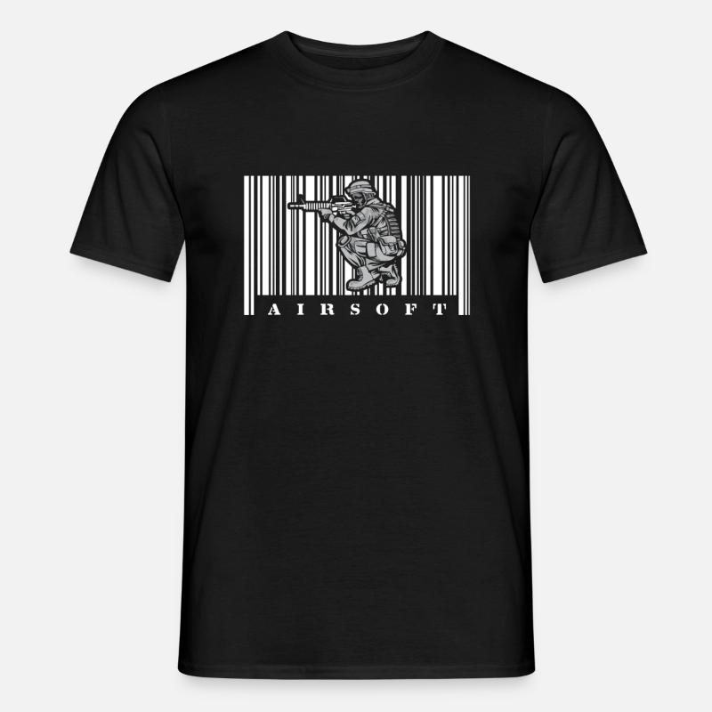 Airsoft - Männer T-Shirt - Schwarz