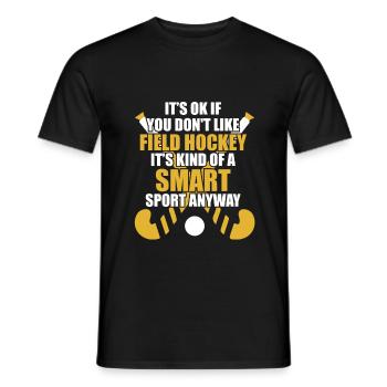 Hockey - Heren T-shirt - zwart - Voor - AI Model Male 178 light (178cm)