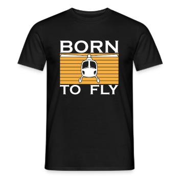 Helikopter Hubschrauber Pilot Heli - Männer T-Shirt - Schwarz - Vorne - AI Model Male 178 light (178cm)