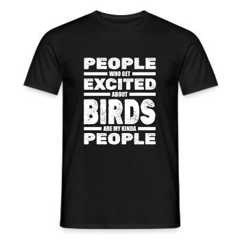 Ornithologues ornithologue ornithologues ornithologiques - T-shirt homme - noir - Devant - AI Model Male 178 light (178cm)