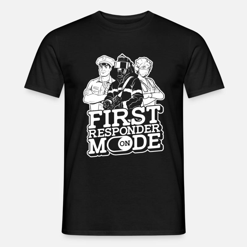 Systemrelevant Sanitäter Notdienst Notfall - Männer T-Shirt - Schwarz