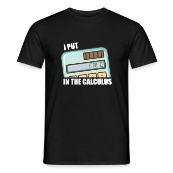 Mathématiques Mathématiques - T-shirt homme - noir - Devant - AI Model Male 178 light (178cm)