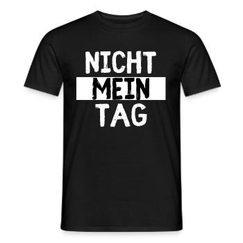 Nicht Mein Tag - Männer T-Shirt - Schwarz - Vorne - AI Model Male 178 light (178cm)