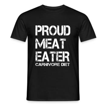 carnivore diet - Männer T-Shirt - Schwarz - Vorne - AI Model Male 178 light (178cm)