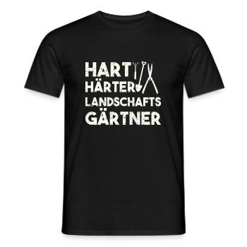 Hart Härter Landschaftsgärtner - Männer T-Shirt - Schwarz - Vorne - AI Model Male 178 light (178cm)