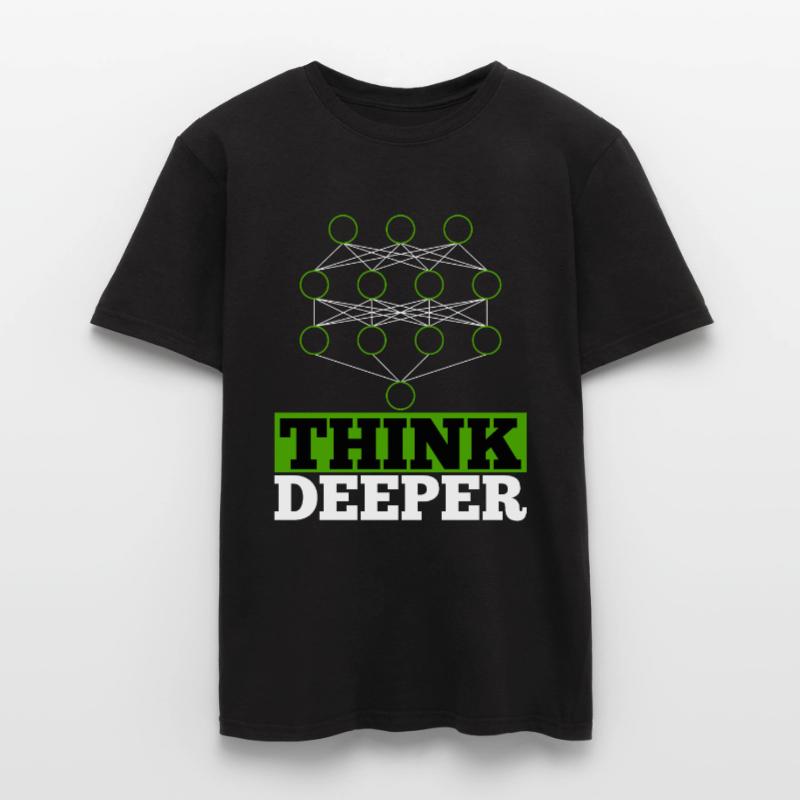 Artificial intelligence think deeper gift Men's T-Shirt