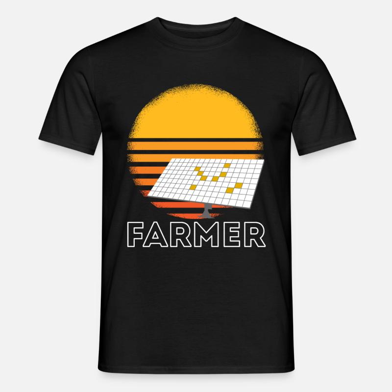 Solar Solaranlage erneuerbare Energie Strom gift - Männer T-Shirt - Schwarz