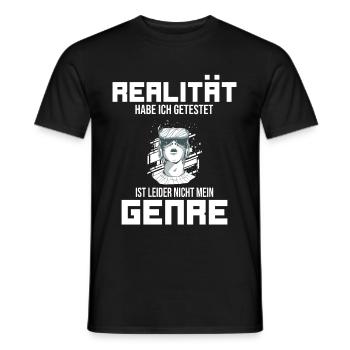 VR virtuelle Realität VR Brille Gamer Geschenk - Männer T-Shirt - Schwarz - Vorne - AI Model Male 178 light (178cm)
