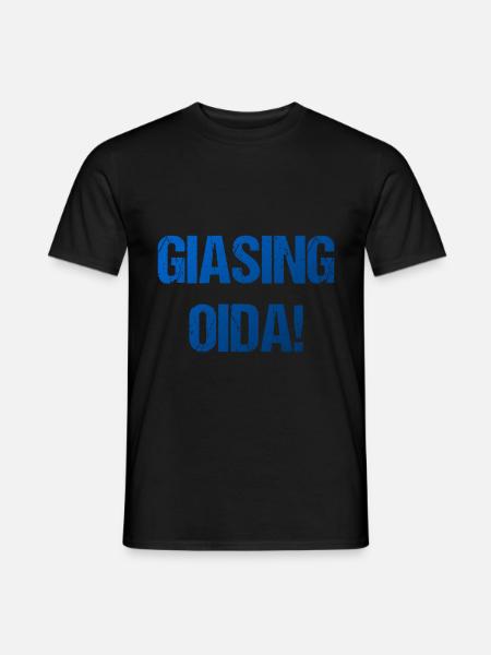 Giasing Oida München Tradition Geschenk - Männer T-Shirt - Schwarz
