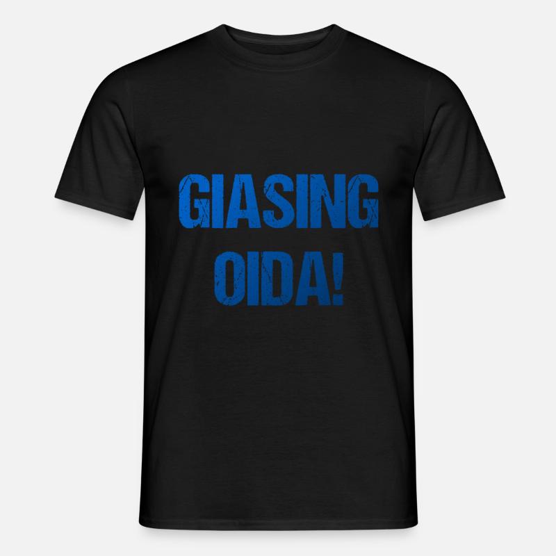 Giasing Oida München Tradition Geschenk - Männer T-Shirt - Schwarz