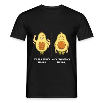 Oma beste Köchin lustiger Spruch Witz Avocado - Männer T-Shirt - Schwarz - Vorne - AI Model Male 178 light (178cm)