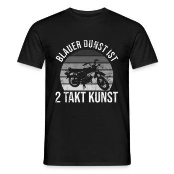 Blauer Dunst ist 2 Takt Kunst Mofa Moped S51 S50 - Männer T-Shirt - Schwarz - Vorne - AI Model Male 178 light (178cm)