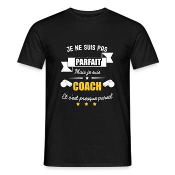 pas parfait mais COACH - T-shirt homme - noir - Devant - AI Model Male 178 light (178cm)