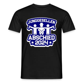 Junggesellenabschied 2024 - Männer T-Shirt - Schwarz - Vorne - AI Model Male 178 light (178cm)