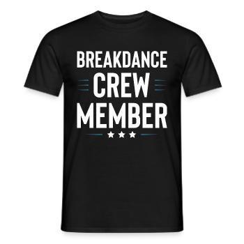 Breakdance Crew - Men's T-Shirt - black - Front - AI Model Male 178 light (178cm)