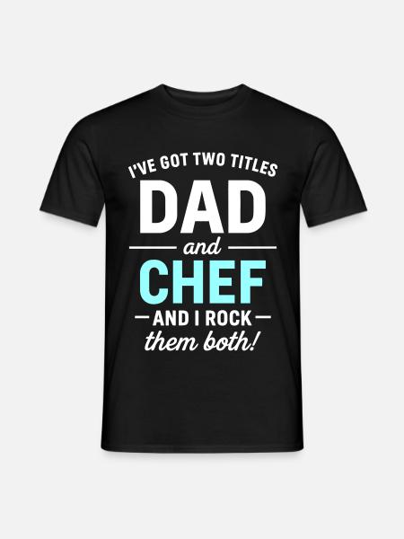 Dad and Father's Day Design - Men's T-Shirt - black