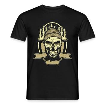 BOIS SAW BOINSAW CADEAU FOREST FÖRSTER PROFESSION - T-shirt homme - noir - Devant - AI Model Male 178 light (178cm)