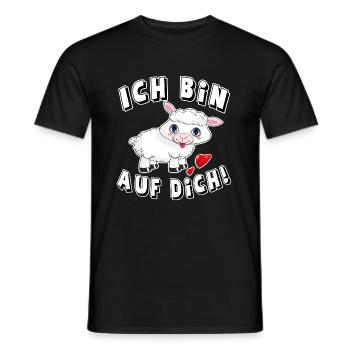 I'm keen on you declaration of love - Men's T-Shirt - black - Front - AI Model Male 178 light (178cm)