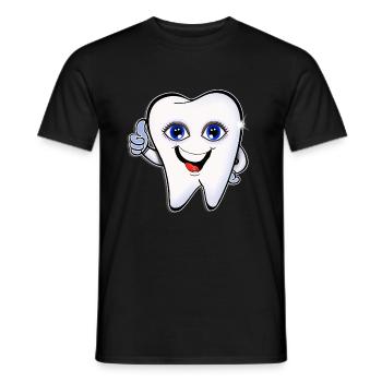Dentist dental dental assistant helper t shirt - Men's T-Shirt - black - Front - AI Model Male 178 light (178cm)