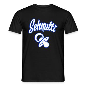 Schnulli Schnuller - Männer T-Shirt - Schwarz - Vorne - AI Model Male 178 light (178cm)