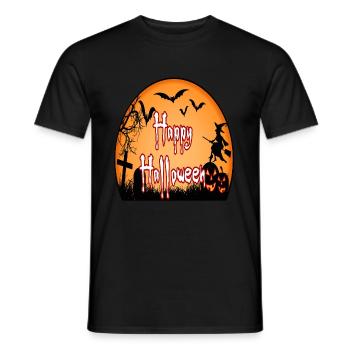 Halloween - Men's T-Shirt - black - Front - AI Model Male 178 light (178cm)