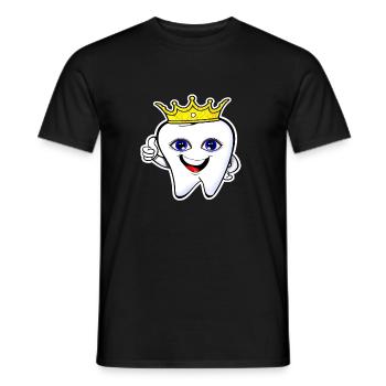 dental teeth dentist - Men's T-Shirt - black - Front - AI Model Male 178 light (178cm)