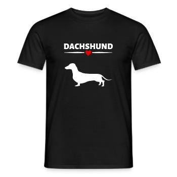 Dachshund - Männer T-Shirt - Schwarz - Vorne - AI Model Male 178 light (178cm)