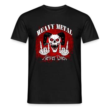 Heavy Metal - Männer T-Shirt - Schwarz - Vorne - AI Model Male 178 light (178cm)