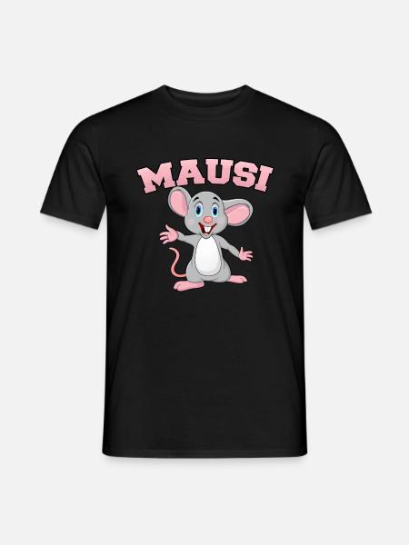 Mausi Spitzname schatzi kosename süße liebe Maus - Männer T-Shirt - Schwarz