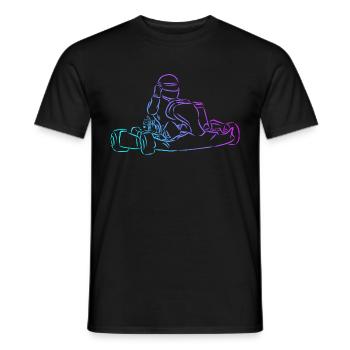 Kart Kart Driving Racing Kart Racing Cadeau - T-shirt homme - noir - Devant - AI Model Male 178 light (178cm)