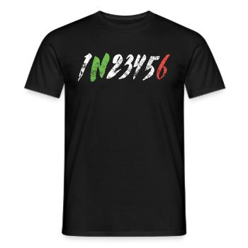 1N23456 Motorcycle Gearshift - Adrenaline - Men's T-Shirt - black - Front - AI Model Male 178 light (178cm)