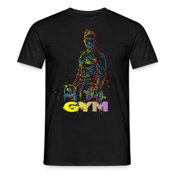 GYMNASE - T-shirt homme - noir - Devant - AI Model Male 178 light (178cm)