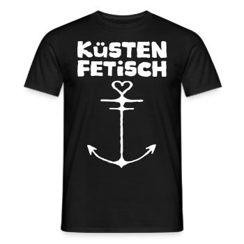 Küsten Fetisch Kuestenfetisch - Männer T-Shirt - Schwarz - Vorne - AI Model Male 178 light (178cm)