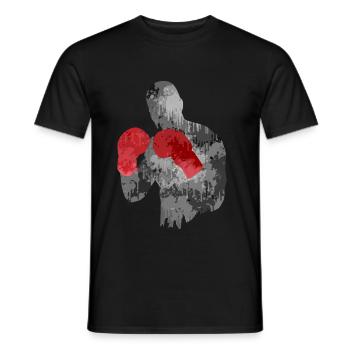 Arts martiaux Boxe Contact Sports Combattants MMA Cadeau - T-shirt homme - noir - Devant - AI Model Male 178 light (178cm)