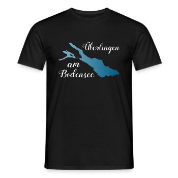 Überlingen am Bodensee Urlaub am See Souvenir - Männer T-Shirt - Schwarz - Vorne - AI Model Male 178 light (178cm)