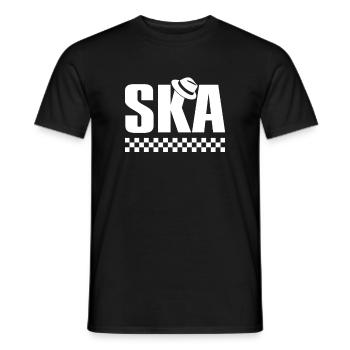 Ska Music Reggae Tea - Men's T-Shirt - black - Front - AI Model Male 178 light (178cm)