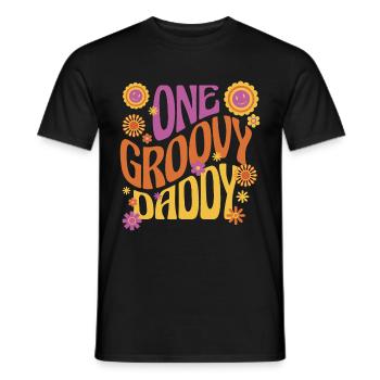 Ein grooviger Papa, Ein toller Papa - Männer T-Shirt - Schwarz - Vorne - AI Model Male 178 light (178cm)