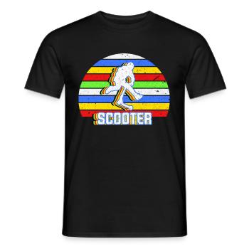 freestyle scooter - Men's T-Shirt - black - Front - AI Model Male 178 light (178cm)