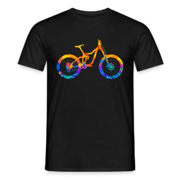 VTT VTT VTT Descente - T-shirt homme - noir - Devant - AI Model Male 178 light (178cm)