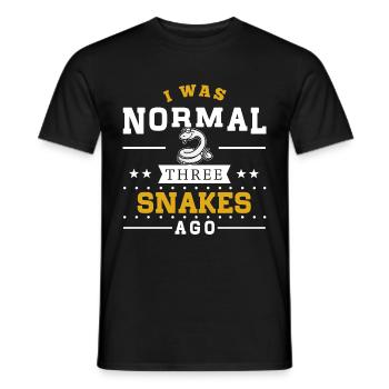 Three Snakes Ago - Männer T-Shirt - Schwarz - Vorne - AI Model Male 178 light (178cm)